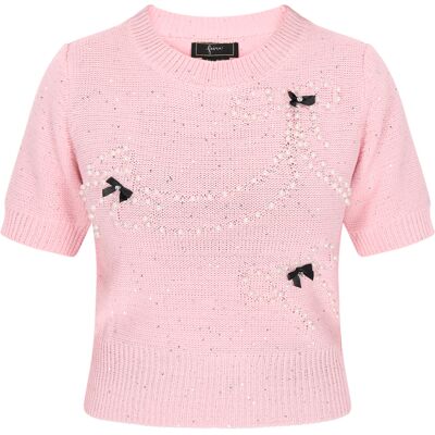 Faina Pullover Frauen helles Rosa Rose XS/S Faina Pullover Frauen helles Rosa Rose XS/S