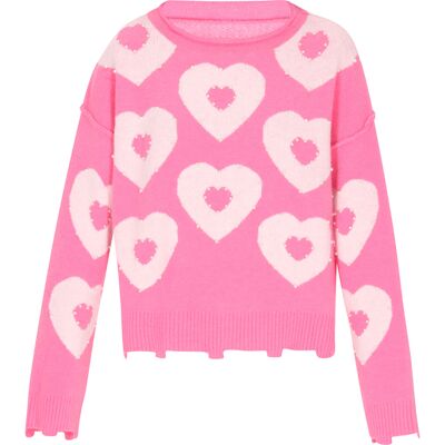 Faina Pullover Frauen Rosa Rosa L Faina Pullover Frauen Rosa Rosa L