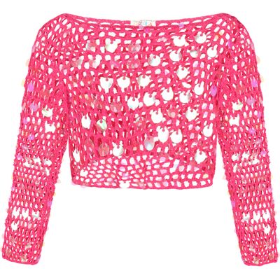 IZIA Pullover Frauen Fuchsie Fuchsie M/L IZIA Pullover Frauen Fuchsie Fuchsie M/L
