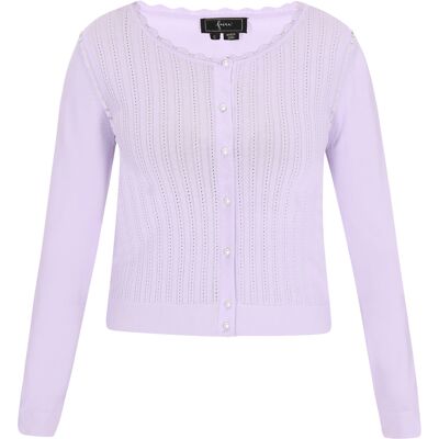 Faina Strickjacke Frauen Lavendel Lila XL Faina Strickjacke Frauen Lavendel Lila XL