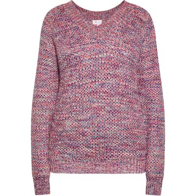 IZIA Strickpullover Damen Rosa Mehrfarbig Mehrfarben S IZIA Strickpullover Damen Rosa Mehrfarbig Mehrfarben S