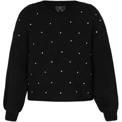 Faina Pullover Frauen Schwarz Schwarz XS/S Faina Pullover Frauen Schwarz Schwarz XS/S