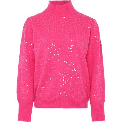 Faina Strickpullover mit Pailletten Damen Rosa Rosa XS/S Faina Strickpullover mit Pailletten Damen Rosa Rosa XS/S