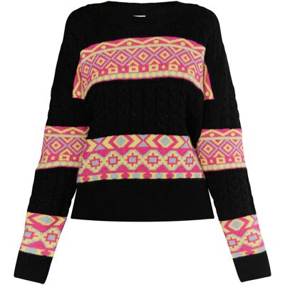 IZIA Zur Seite fahren Damen Schwarz Mehrfarbig Schwarz M/L IZIA Zur Seite fahren Damen Schwarz Mehrfarbig Schwarz M/L