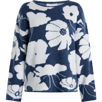 usha Strickpullover Damen marine weiss Marine M/L usha Strickpullover Damen marine weiss Marine M/L