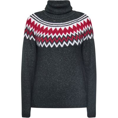 usha Strickpullover Damen Schwarz Mehrfarbig Schwarz M usha Strickpullover Damen Schwarz Mehrfarbig Schwarz M