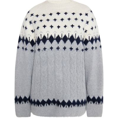 usha Strickpullover Damen Grau Mehrfarbig Grau XS/S usha Strickpullover Damen Grau Mehrfarbig Grau XS/S