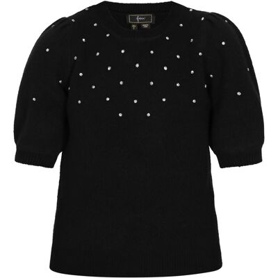Faina Pullover Frauen Schwarz Schwarz XS/S Faina Pullover Frauen Schwarz Schwarz XS/S