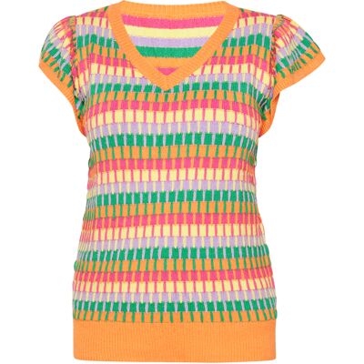 usha Pullover Frauen mehrfarbig orange Mehrfarben L usha Pullover Frauen mehrfarbig orange Mehrfarben L