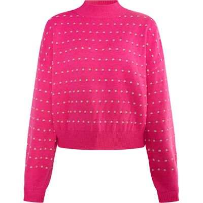 Faina Strickpullover Damen Rosa Rosa M/L Faina Strickpullover Damen Rosa Rosa M/L