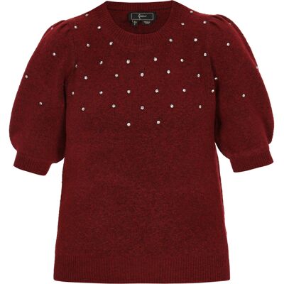 Faina Pullover Frauen Weinrot Rot-violett M/L Faina Pullover Frauen Weinrot Rot-violett M/L