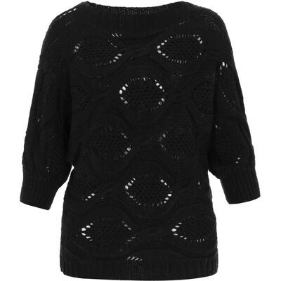 usha Pullover Frauen schwarz meliert Schwarz XS/S usha Pullover Frauen schwarz meliert Schwarz XS/S