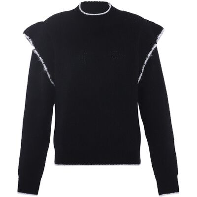 Faina Strickpullover Damen schwarz Schwarz M/L Faina Strickpullover Damen schwarz Schwarz M/L