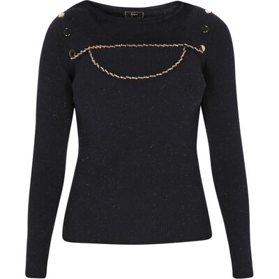 Faina Pullover Frauen Marine Marine M/L Faina Pullover Frauen Marine Marine M/L