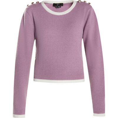 Faina Strickpullover Damen Mauve Altrosa XS/S Faina Strickpullover Damen Mauve Altrosa XS/S
