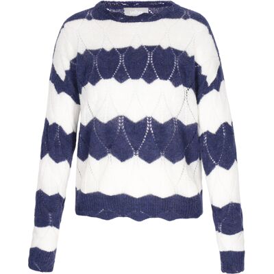 usha Pullover Frauen marineblau cremeweiß Marine XS/S usha Pullover Frauen marineblau cremeweiß Marine XS/S