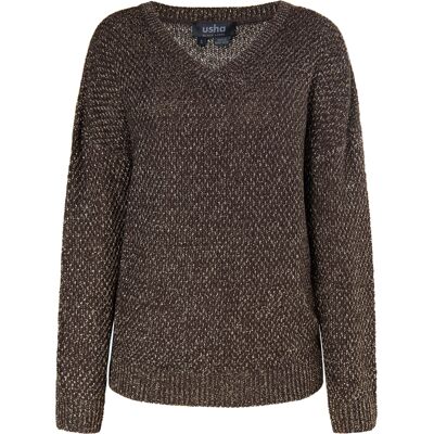 usha Strickpullover Damen dunkelbraun Dunkelbraun S usha Strickpullover Damen dunkelbraun Dunkelbraun S
