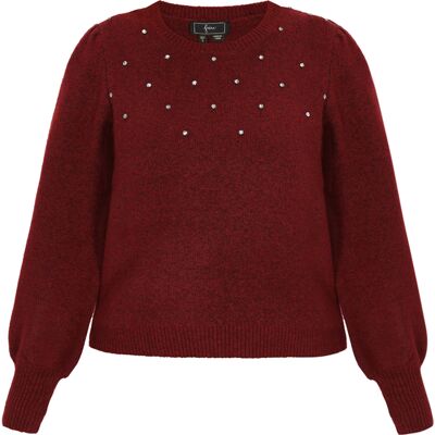 Faina Pullover Frauen Weinrot Rot-violett XS/S Faina Pullover Frauen Weinrot Rot-violett XS/S