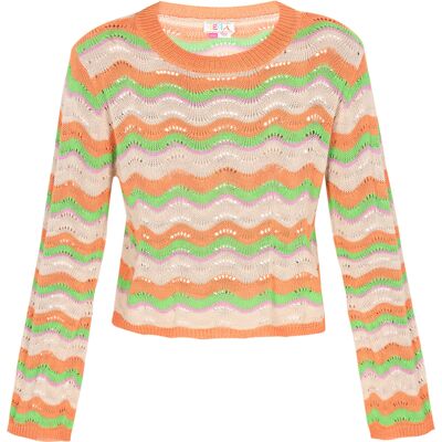 IZIA Pullover Frauen orange mehrfarbig Mehrfarben XS/S IZIA Pullover Frauen orange mehrfarbig Mehrfarben XS/S