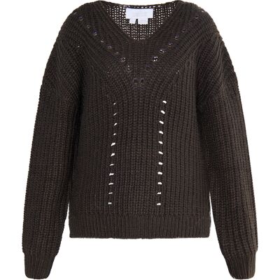 usha Strickpullover Damen dunkelbraun Dunkelbraun S usha Strickpullover Damen dunkelbraun Dunkelbraun S