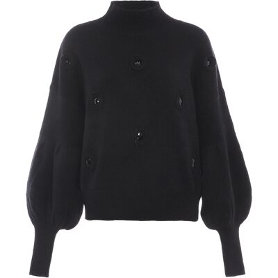 Faina Pullover Damen schwarz Schwarz XS/S Faina Pullover Damen schwarz Schwarz XS/S