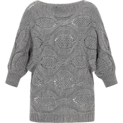 usha Pullover Frauen Graumelange Grau M/L usha Pullover Frauen Graumelange Grau M/L