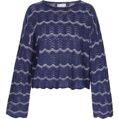 usha Pullover Frauen marineblau cremeweiß Marine XS/S usha Pullover Frauen marineblau cremeweiß Marine XS/S
