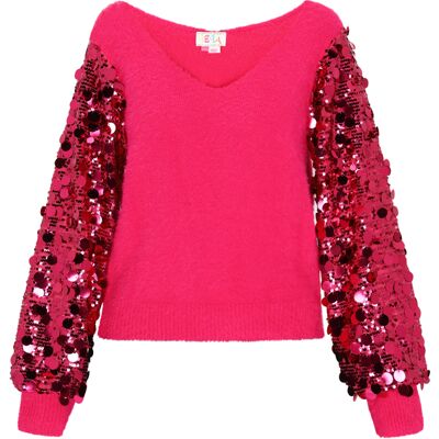 IZIA Pullover Frauen Rosa Rosa M/L IZIA Pullover Frauen Rosa Rosa M/L