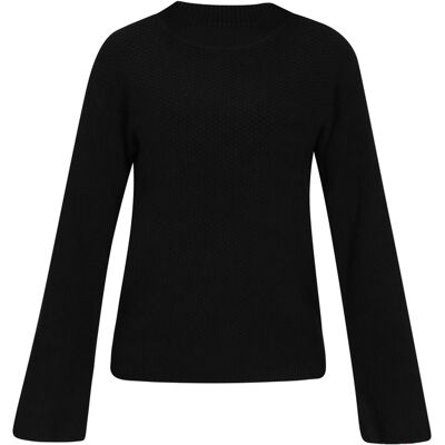 Faina Pullover Frauen Schwarz Schwarz L Faina Pullover Frauen Schwarz Schwarz L
