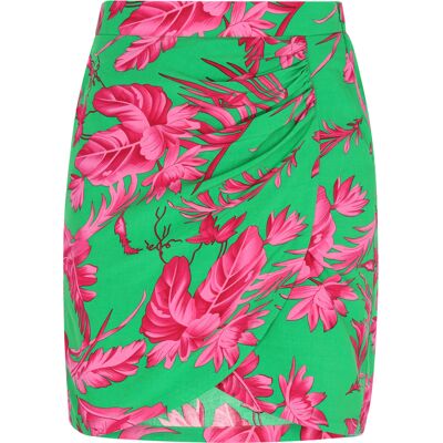 IZIA Rock Frauen grün rosa Grün M IZIA Rock Frauen grün rosa Grün M