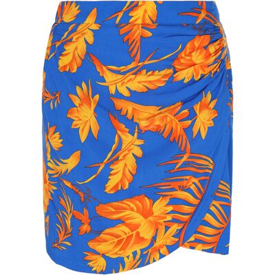 IZIA Rock Frauen blau gelb Blau M IZIA Rock Frauen blau gelb Blau M