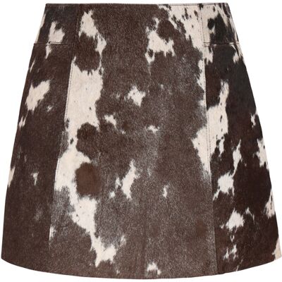 Faina Rock Frauen Offwhite Braun Wollweiß S Faina Rock Frauen Offwhite Braun Wollweiß S
