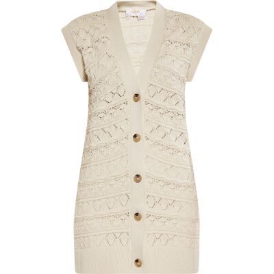 usha Weste Damen Dunkelcreme Creme XL usha Weste Damen Dunkelcreme Creme XL