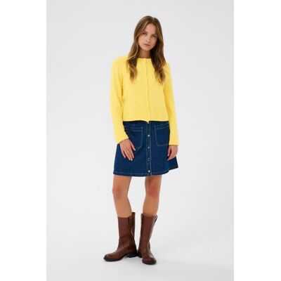 Saint Tropez Strickjacke LarnaSZ Strickjacke Gerade Passform Gelb M Saint Tropez Strickjacke LarnaSZ Strickjacke Gerade Passform Gelb M