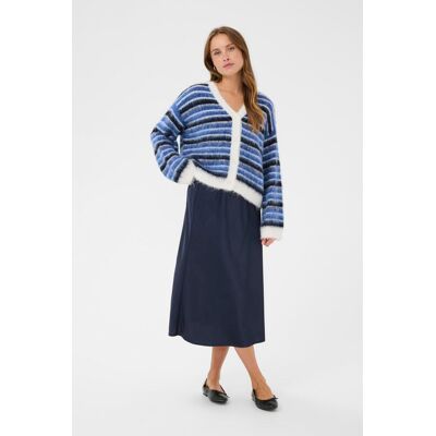 Saint Tropez Strickjacke OlmaSZ Strickjacke Lockere Passform Blau Weiss L Saint Tropez Strickjacke OlmaSZ Strickjacke Lockere Passform Blau Weiss L