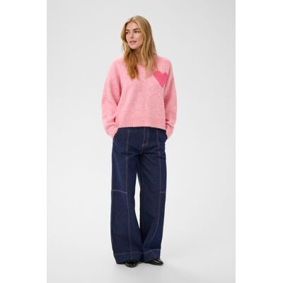 Saint Tropez Strickpullover PariaSZ Strickpullover Lockere Passform Rosa XL Saint Tropez Strickpullover PariaSZ Strickpullover Lockere Passform Rosa XL