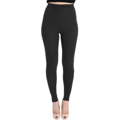 Dolce & Gabbana Rippenstrick-Leggings Grau EU 36 / UK 8 Dolce & Gabbana Rippenstrick-Leggings Grau EU 36 / UK 8