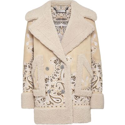 Philipp Plein Mantel Paisley Beige L Philipp Plein Mantel Paisley Beige L