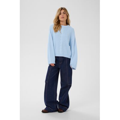 Saint Tropez Strickpullover PippieSZ Strickpullover Oversize fit Blau M Saint Tropez Strickpullover PippieSZ Strickpullover Oversize fit Blau M