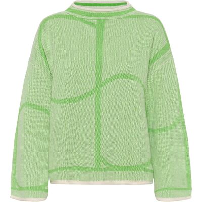 Soaked in Luxury Strickpullover SLRava Strickpullover Baggy fit Grün L Soaked in Luxury Strickpullover SLRava Strickpullover Baggy fit Grün L