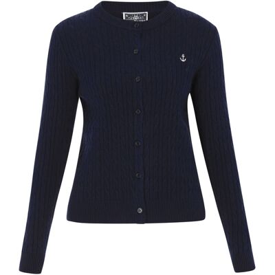 Dreimaster Strickjacke Frauen Marine Marine M/L Dreimaster Strickjacke Frauen Marine Marine M/L