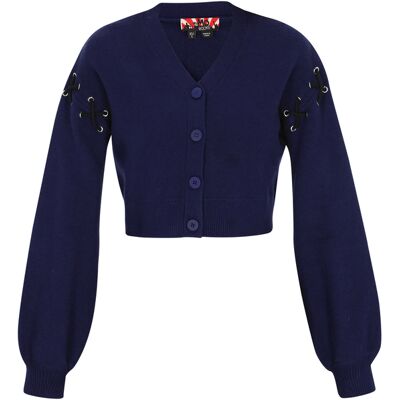 Mymo Strickjacke Frauen Marine Marine M/L Mymo Strickjacke Frauen Marine Marine M/L