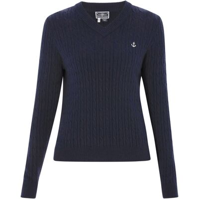 Dreimaster Pullover Frauen Marine Marine M/L Dreimaster Pullover Frauen Marine Marine M/L