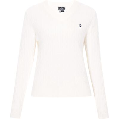 Dreimaster Pullover Frauen cremefarben Cremefarben M/L Dreimaster Pullover Frauen cremefarben Cremefarben M/L
