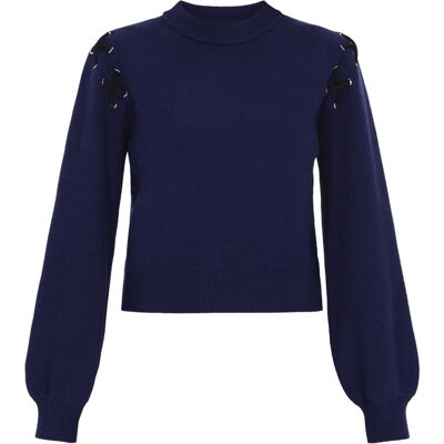 Mymo Pullover Frauen Marine Marine XS/S Mymo Pullover Frauen Marine Marine XS/S