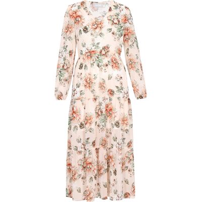 usha Kleid Frauen creme mehrfarbig Creme M usha Kleid Frauen creme mehrfarbig Creme M
