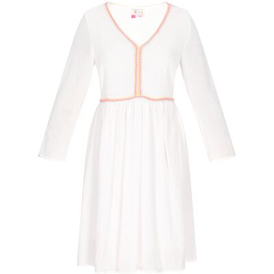 IZIA Kleid Frauen Creme Creme M IZIA Kleid Frauen Creme Creme M