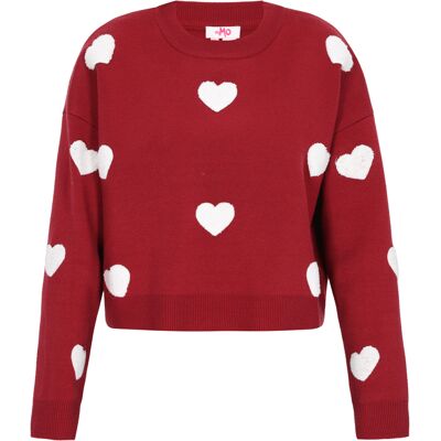 Mymo Pullover Frauen Weinrot Rot-violett XS/S Mymo Pullover Frauen Weinrot Rot-violett XS/S