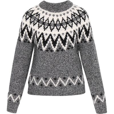 Dreimaster Pullover Frauen schwarz mehrfarbig Schwarz/Mehrfarbig M/L Dreimaster Pullover Frauen schwarz mehrfarbig Schwarz/Mehrfarbig M/L