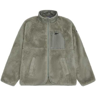 Reebok - "Double Monkey" Fleecejacke für Damen (Salbei) Grau M Reebok - "Double Monkey" Fleecejacke für Damen (Salbei) Grau M